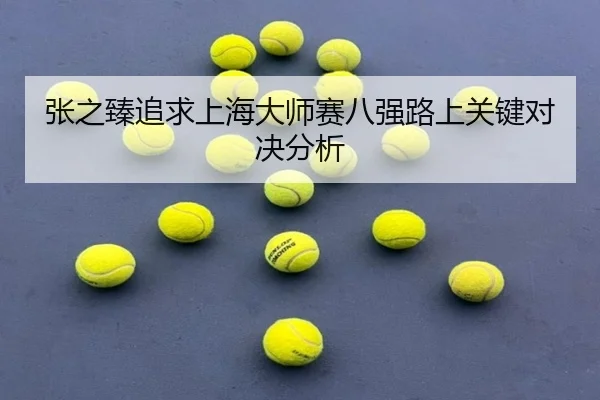 张之臻追求上海大师赛八强路上关键对决分析